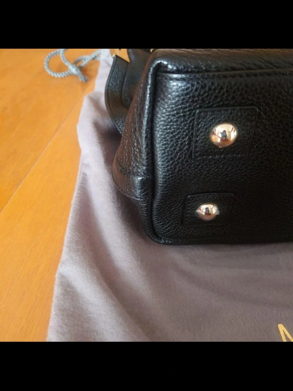 Mulberry Black Pebbled Leather Satchel with Detachable Strap